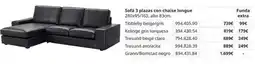 IKEA Claro - sofá 3 plazas con chaise longue oferta
