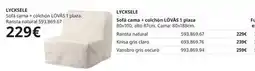 IKEA Claro - lycissle sofa cama + colchon lovas 1 plaza oferta