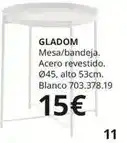 IKEA Blanco - mesa/bandeja. acero revestido oferta