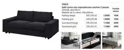 IKEA Vimle sofa cama con repasorazos ancho 2 plazas oferta