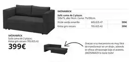 IKEA Sofa cama de 2 plazas oferta