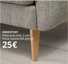 IKEA Smedstorp patas para sofá oferta
