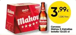 FROIZ Mahou - cerveza 5 estrellas botella oferta