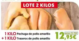 Hiper Usera Pechuga de pollo amarillo + 1 kilo oferta