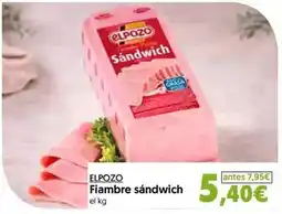 Hiper Usera Elpozo - fiambre sandwich oferta
