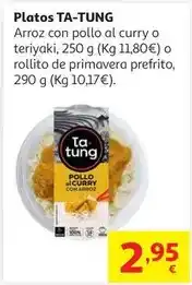 Alcampo Arroz con pollo al curry ta-tung 250 g oferta