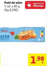 Alcampo Auchan - paté de atún oferta