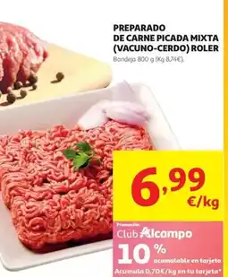 Alcampo Preparado de carne picada mixta (vacuno-cerdo) roler oferta