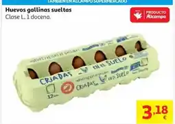 Alcampo Huevo gall. sueltas gallinero l auchan 1 doc oferta