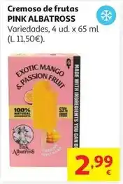 Alcampo Cremoso de fruta mango-maracuya pink albatross 4x65ml 208gr oferta