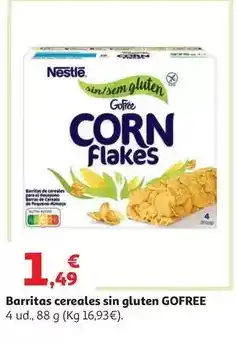 Alcampo Nestlé - barritas cereales sin gluten gofree oferta