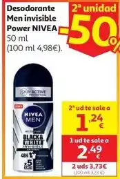 Alcampo Nivea - desodorante men invisible power oferta
