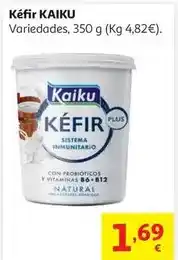 Alcampo Kefir natural s/azu.añad. c/vit b6 y 12 kaiku plus 350 g oferta