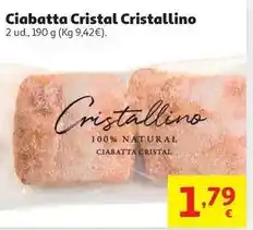 Alcampo Cristalino - ciabatta cristal oferta