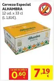 Alcampo Alhambra - cerveza especial oferta