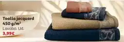 Alcampo Toalla jacquard tocador 450 grs oferta