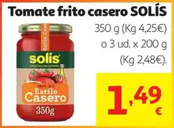 Alcampo Tomate frito casero solis 350 grs oferta