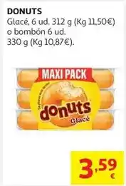 Alcampo Donuts - glace 6 uds 312 g oferta