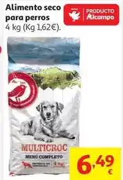 Alcampo Auchan - alimento seco para perros oferta