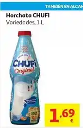 Alcampo Horchata chufi botella 1l oferta