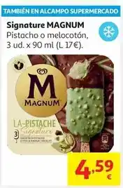 Alcampo Magnum signature melocoton 3x90ml 210gr oferta