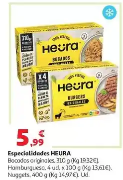 Alcampo Bocados originales vegetales heura 310gr oferta