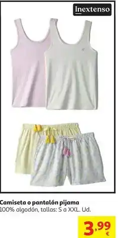Alcampo T2pro160500153-camiseta pijama sm mujer#s crudo oferta