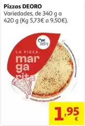 Alcampo Pizza margarita deoro 340gr oferta