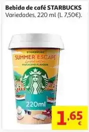 Alcampo Beb.cafe edicion limitada starbucks 220ml oferta