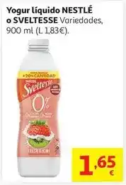 Alcampo Y. liquido 0%0% fresa-kiwi sveltesse 900 ml oferta