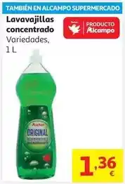 Alcampo Auchan - lavavajillas concentrado 1 l oferta