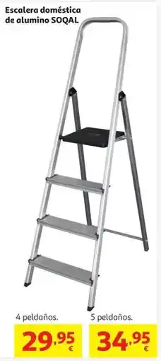 Alcampo Escalera domestica de aluminio soqal 4 peld oferta