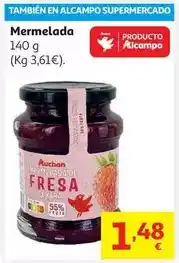 Alcampo Auchan - mermelada fresa 410 g oferta