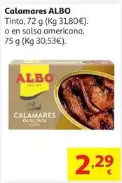 Alcampo Calamares trozos tinta albo 72 g oferta