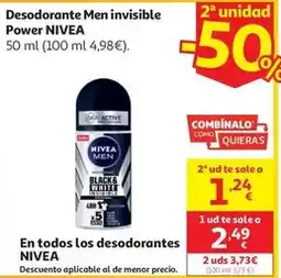 Alcampo Nivea - desodorante men invisible power oferta