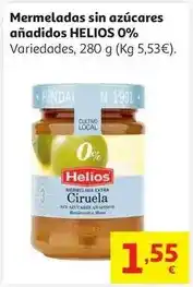 Alcampo Helios - mermelada ciruela s/azu.añad. 0% 280 g oferta