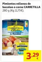 Alcampo Pimientos rellen.de bacalao carretilla 280 g oferta