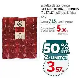 Condis Condis - espatlla de gla iberica oferta