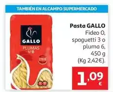 Alcampo Gallo plumas 6 450g+30% gratis oferta