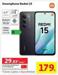 Alcampo Xiaomi - smartphone redmi 15 oferta