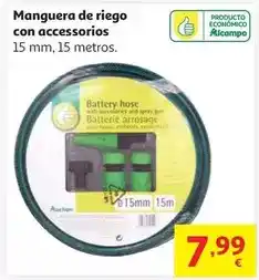Alcampo Auchan - manguera de riego con accessorios oferta
