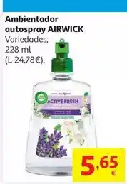 Alcampo Air wick - rbo. autospray lavanda 228ml oferta