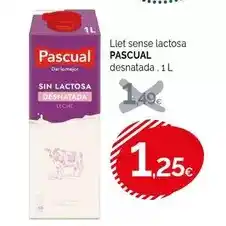 Condis Pascual - llet sense lactosa desnatada oferta