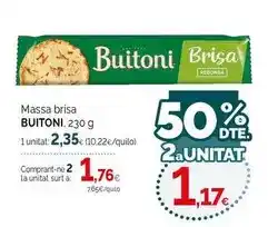 Condis Buitoni - massa brisa oferta