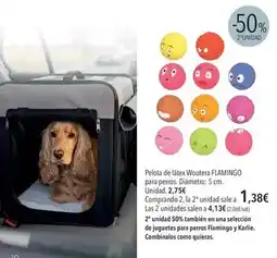El Corte Inglés Flamingo - pelota de latex para perros oferta
