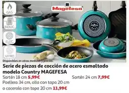 Alcampo Asador acero esmaltado induccion 27x27cm country oferta