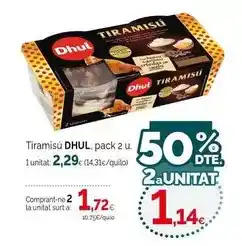 Condis Dhul - tiramisu oferta
