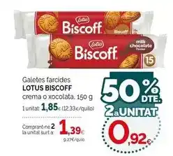 Condis Lotus - galletas biscoff oferta