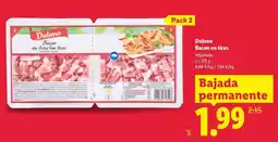 Lidl Dulano - bacon en tiras oferta