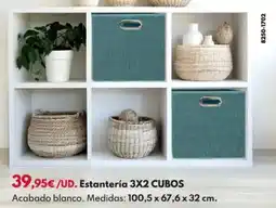 BricoCentro Estantería 3x2 cubos oferta